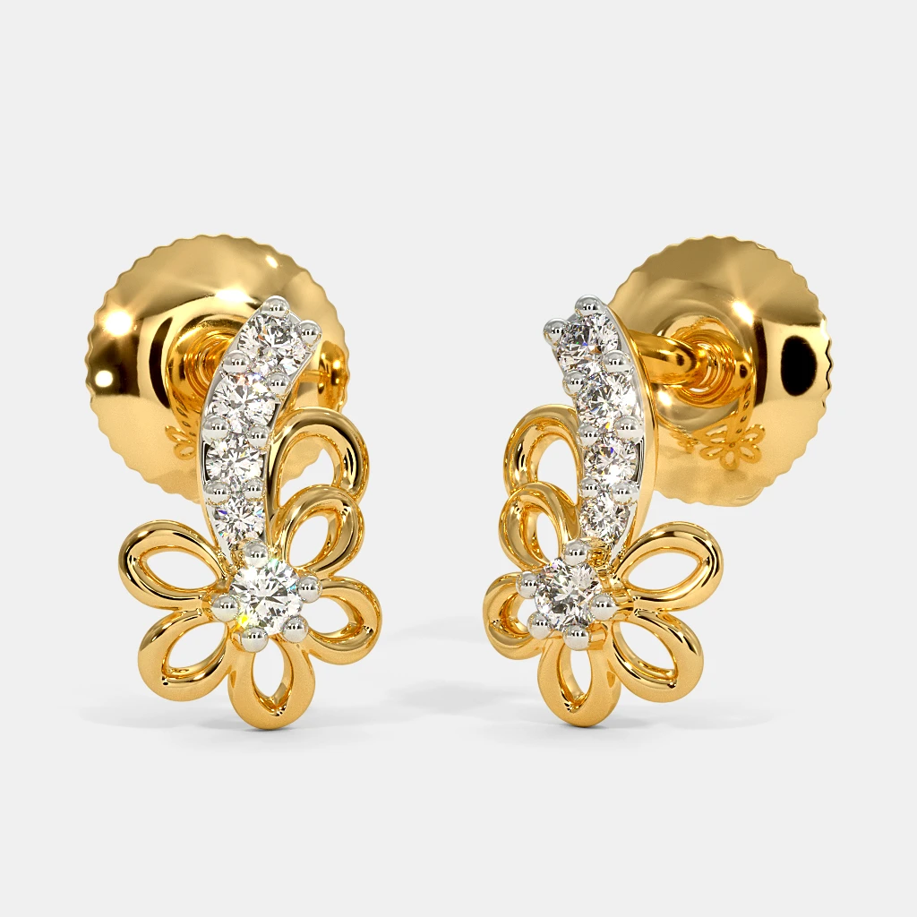 The Serenee Stud Earrings | BlueStone.com