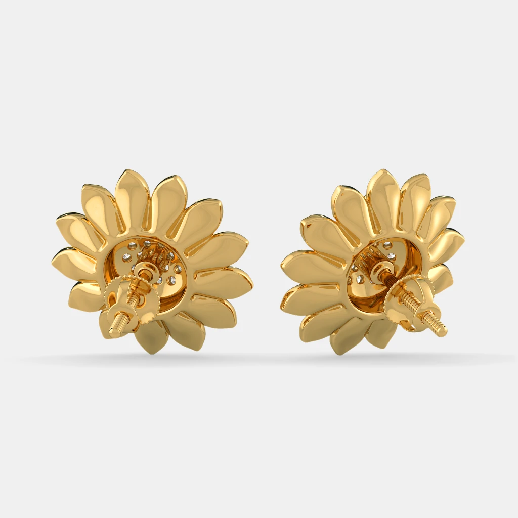 The Heavenly Sunflower Earrings | BlueStone.com