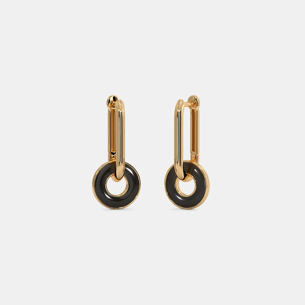 The Jika Dangle Hoop Earrings