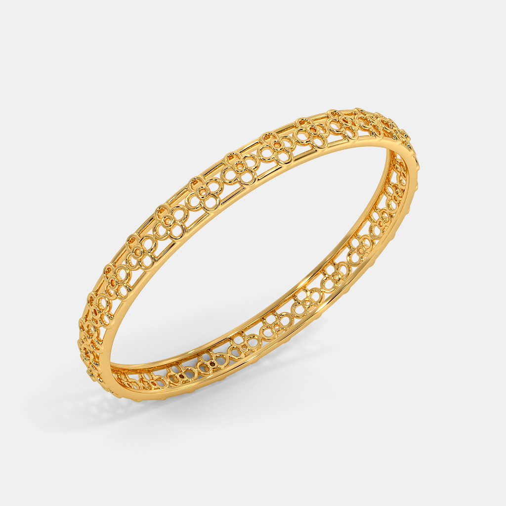 The Aamina Round Bangle | BlueStone.com