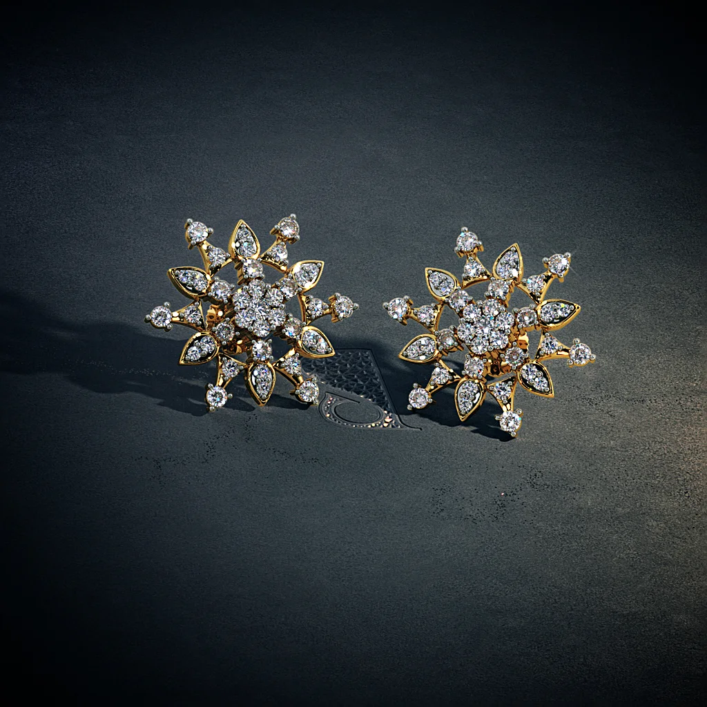 Buy Seven Stones Nakshatra Diamond Earrings  GRT Oriana