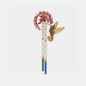 The Hummingbird Drop Earrings - thumb 7