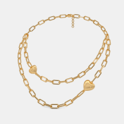 The Maelie Heart Layered Necklace - thumb 4
