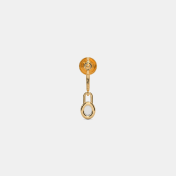 The Aarna Lock J Hoop Earrings - thumb 6
