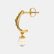 The Rysha J Hoop Earrings - thumb 5