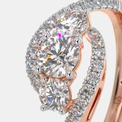 The Amilie Three Stone Ring - thumb 5