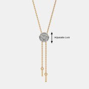 The Flowing Diamonds Pendant Necklace - thumb 7