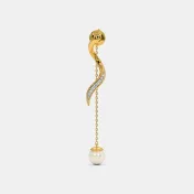 The Twirl Around Ribbon Dangler Earrings - thumb 7