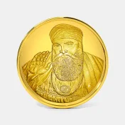 5 gram 24 KT Guru Nanak Ji Gold Coin - thumb 1