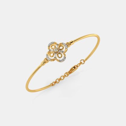 The Omisha Oval Bangle | BlueStone.com