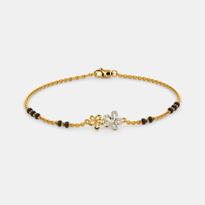 Gold Mangalsutra Bracelet Designs  Finaura Gold Jewellery Finder