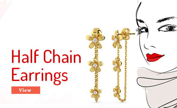 Half Chain Earrings